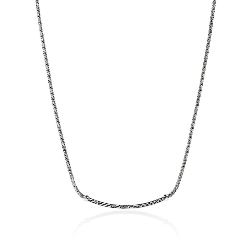 John Hardy Sterling Silver Essential Pavé Diamond Necklace