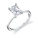 Sylvie 14k White Gold Solitaire Engagement Ring Setting