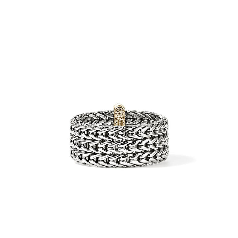 John Hardy Sterling Silver and 14k Yellow Gold Icon Triple Row Chain Fashion Band