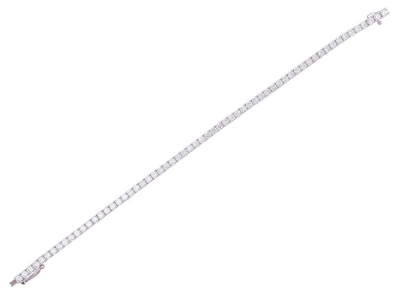 Davis Classics 14k White Gold Diamond Tennis Bracelet