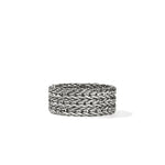 John Hardy Sterling Silver Icon Triple Row Chain Fashion Band
