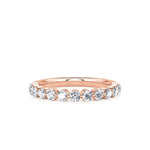 Davis Classics Women's 14k Rose Gold Diamond Band