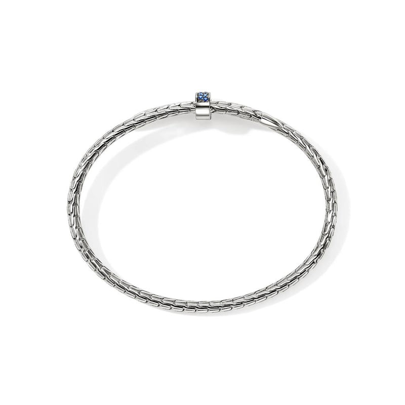 John Hardy Sterling Silver Sapphire Spear Flex Cuff Bracelet
