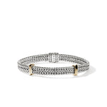 John Hardy Sterling Silver and 14k Yellow Gold Icon Flat Chain Bracelet