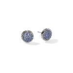 John Hardy Sterling Silver Essential Pavé Sapphire Stud Earring