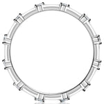 Davis Classics Women's Eternity Diamond Wedding Band in 14k White Gold