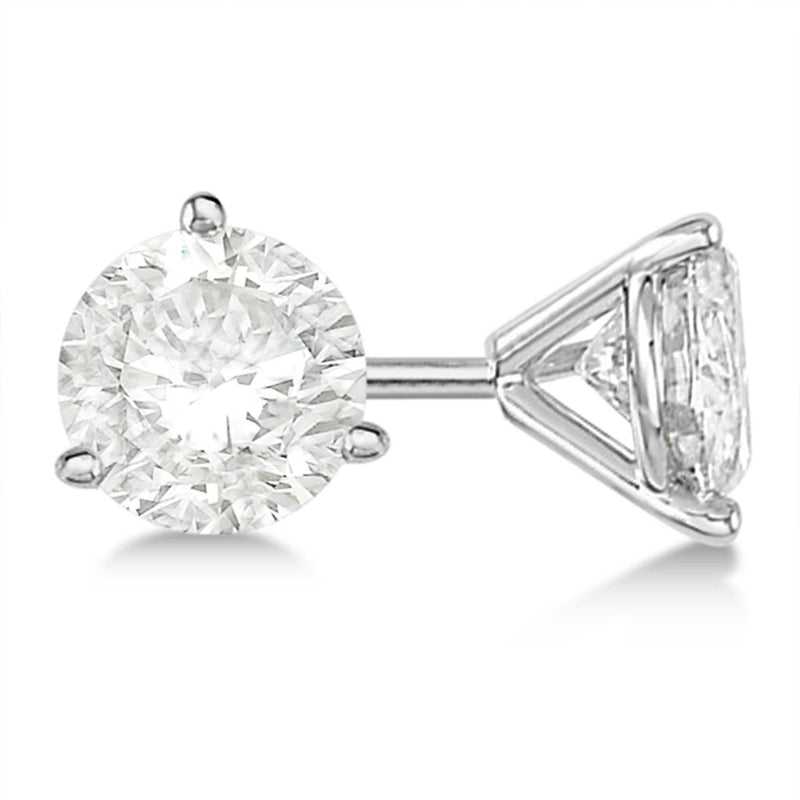 Davis Classics 18k White Gold Diamond Stud Earrings