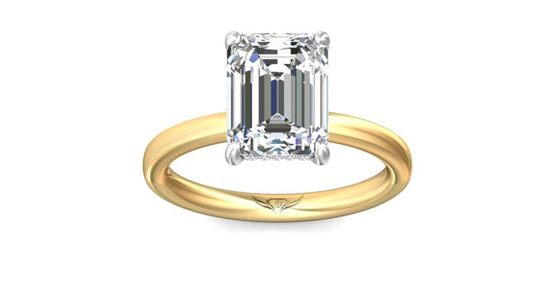 Martin Flyer 14k Yellow Gold 2mm Solitaire Engagement Ring Setting
