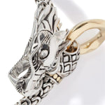 John Hardy 18k Yellow Gold and Sterling Silver Naga Bracelet