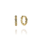 Noam Carver 14k Yellow Gold Rae Collection Diamond Hoop Earrings