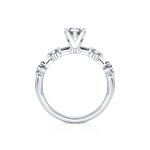 Davis Classics 14k White Gold Station Style Semi-Mount
