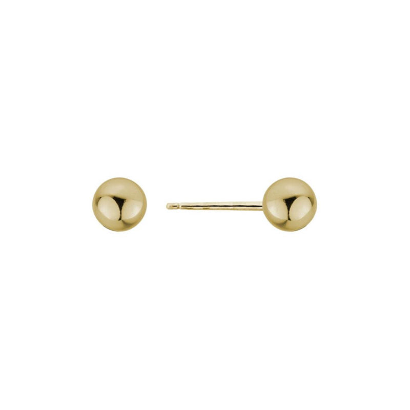Davis Classics 14k Yellow Gold Ball Stud Earrings