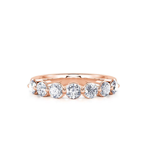 Davis Classics Women's 14k Rose Gold Diamond Band