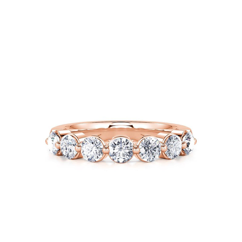 Davis Classics Women's 14k Rose Gold Diamond Band
