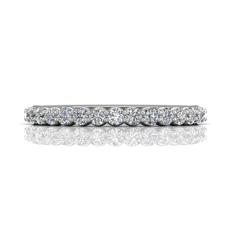 Martin Flyer Women's 14k White Gold FlyerFit Classic Diamond Band