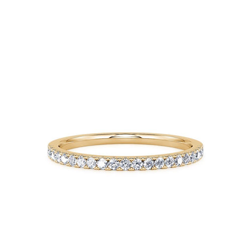 Davis Classics Women's 14k Yellow Gold Diamond Band