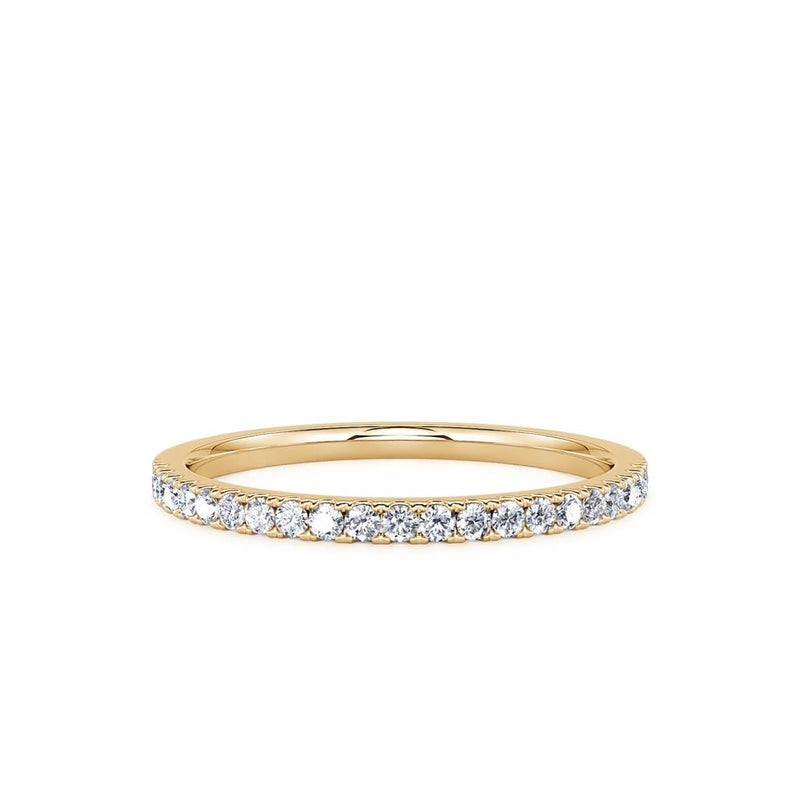 Davis Classics Women's 14k Yellow Gold Diamond Band