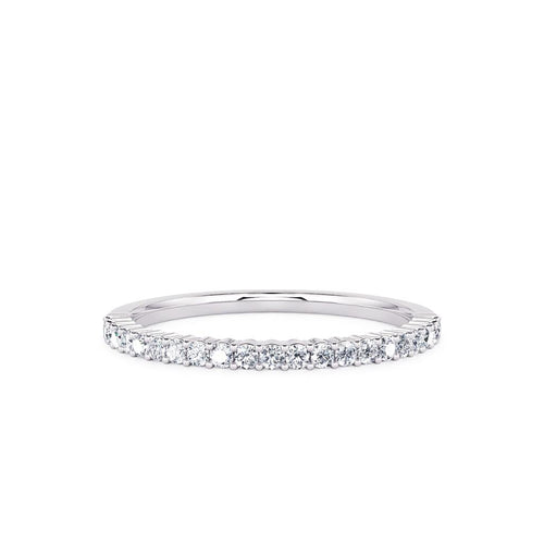 Davis Classics Women's 14k White Gold Diamond Band