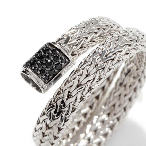 John Hardy Sterling Silver Black Sapphire Icon Bracelet