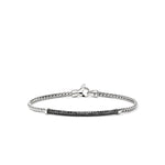 John Hardy Sterling Silver Essential Pavé Black Sapphire Bracelet