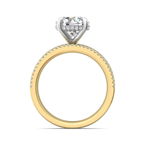 Martin Flyer 14k Yellow Gold FlyerFit Hidden Halo Diamond Engagement Ring Setting
