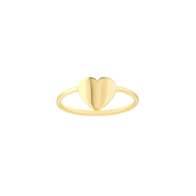 Davis Classics 14k Yellow Gold Heart Fashion Ring