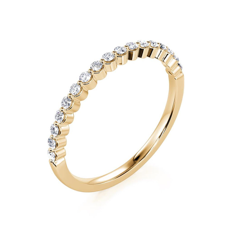 Davis Classics Women's 14k Yellow Gold Diamond Band