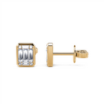 Davis Classics 14k Yellow Gold Diamond Stud Earrings