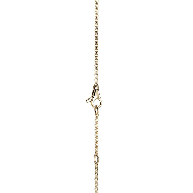 John Hardy 14k Yellow Gold Icon Link Pendant Diamond Necklace