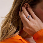 John Hardy Sterling Silver Blue Sapphire Spear Ring