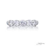 JB Star Women’s Platinum Diamond Band with Round Brilliant Accents