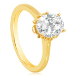 Davis Classics 14k Yellow Gold Floral Halo Cathedral Engagement Ring Setting