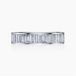 Davis Classics Women’s 14k White Gold Baguette Diamond Band