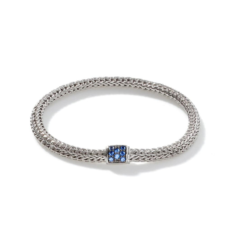 John Hardy Sterling Silver Blue Sapphire Icon Bracelet
