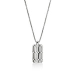 John Hardy Sterling Silver Icon 50 Tag Necklace