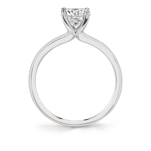 Sylvie 14k White Gold Solitaire Engagement Ring Setting
