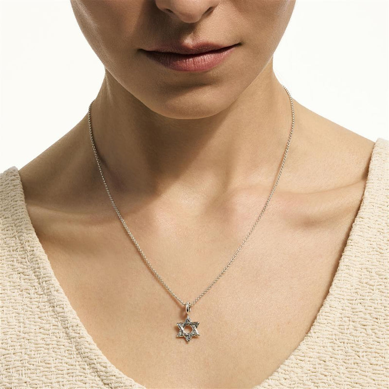 John Hardy Sterling Silver Essential Adjustable Star of David Pendant Necklace