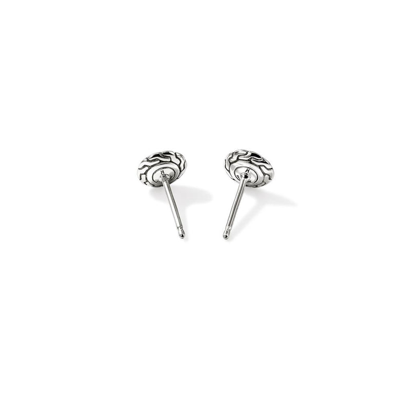John Hardy 14k Yellow Gold and Sterling Silver Essential Stud Earrings