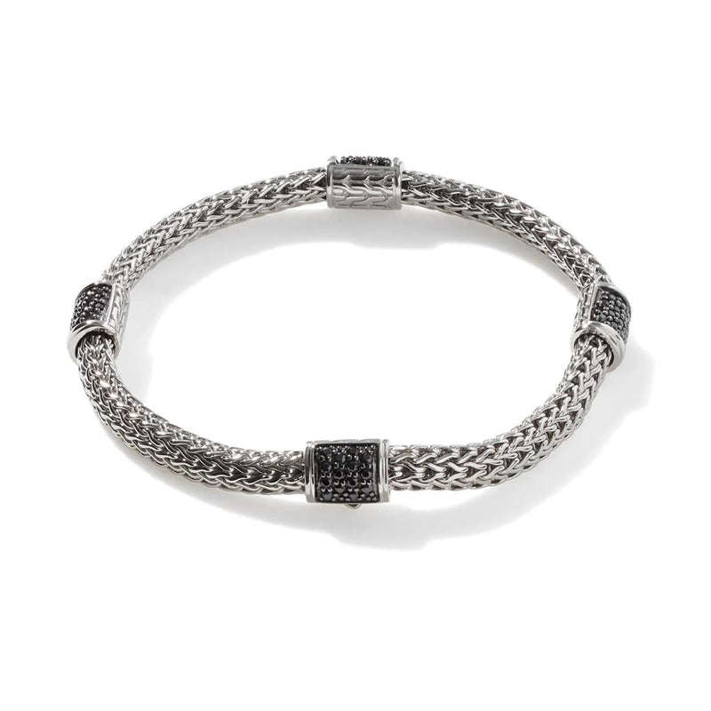 John Hardy Sterling Silver Black Sapphire Icon Bracelet