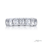JB Star Women’s Platinum Trellis Diamond Band