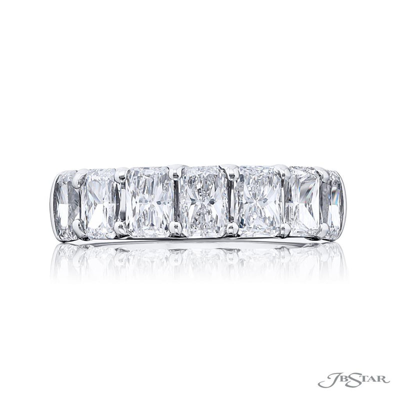 JB Star Women’s Platinum Trellis Diamond Band