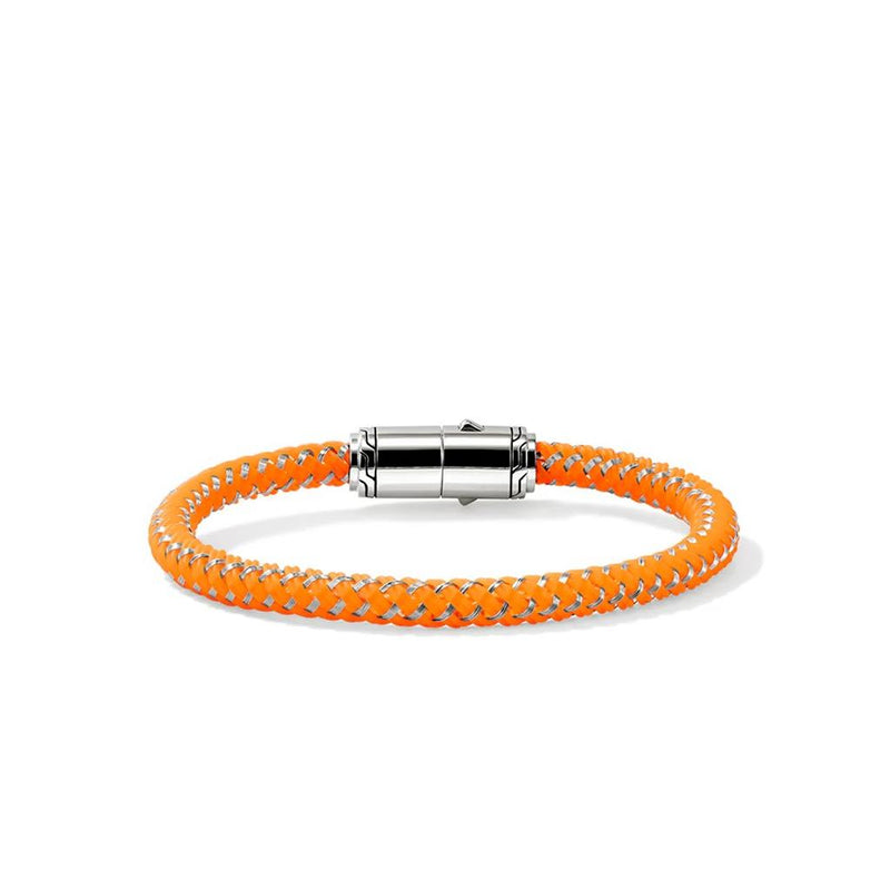 John Hardy Sterling Silver Rubber Cord Bracelet