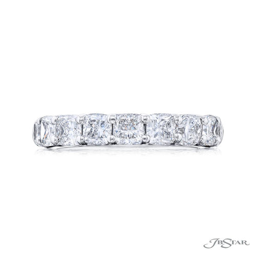 JB Star Women’s Platinum Cushion Cut Diamond Band