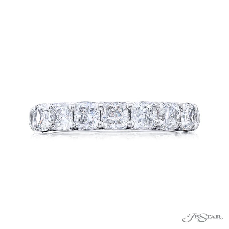 JB Star Women’s Platinum Cushion Cut Diamond Band