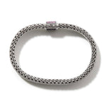 John Hardy Icon Pavé Pink Tourmaline and Black Sapphire Reversible Bracelet