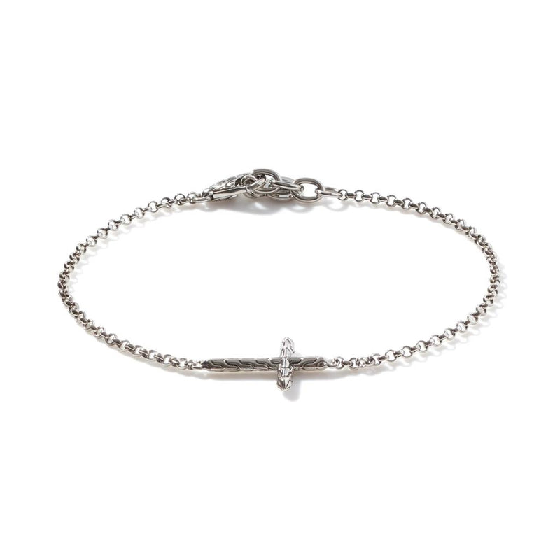 John Hardy Sterling Silver Cross Bracelet