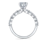 Sylvie 14k White Gold Diamond Engagement Ring Setting