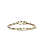 John Hardy 14k Yellow Gold Naga Diamond Bracelet