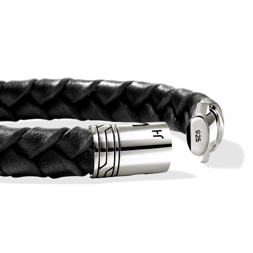 John Hardy Sterling Silver Leather Bracelet