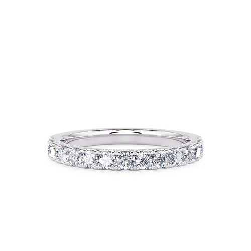 Davis Classics Women's 14k White Gold Diamond Band